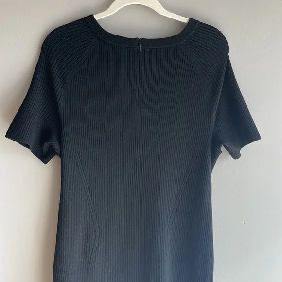 TORY BURCH Gemma Pony Dot Sweater Dress
Merino Wool XL Stretch Dot Ribbed Black - Picture 5 of 10